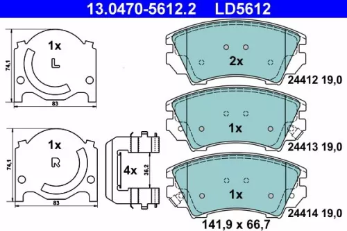 Brake Pad Set, disc brake