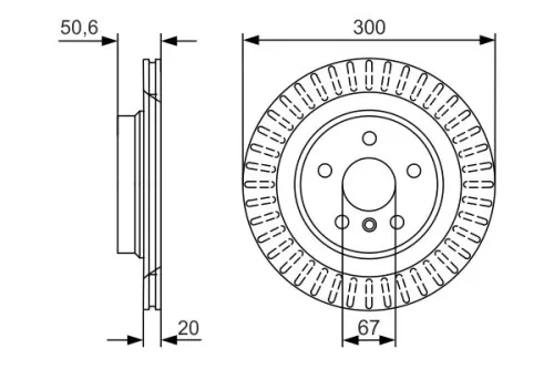 BOSCH Brake Disc (0986479C95)