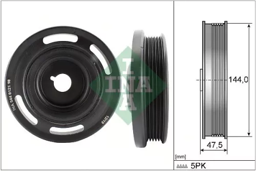 Deflection/Guide Pulley, V-ribbed belt