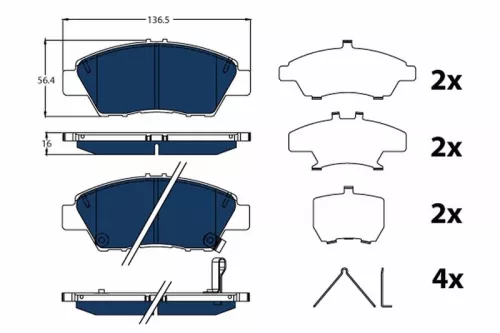 Brake Pad Set, disc brake