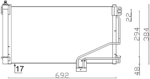 MAHLE Condenser, air conditioning (AC347001S)