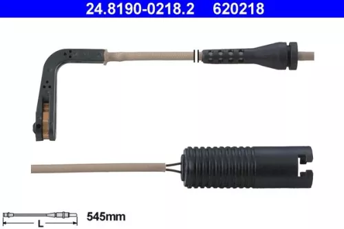 Warning Contact, brake pad wear