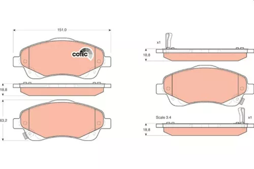 Brake Pad Set, disc brake