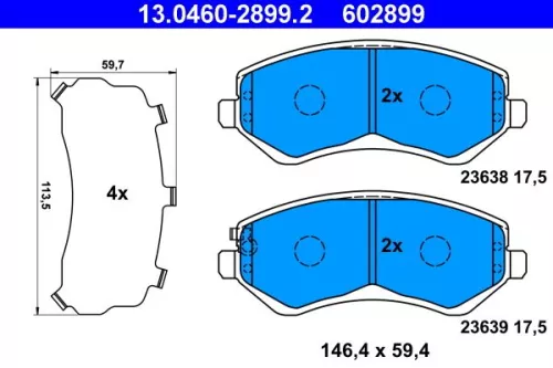 Brake Pad Set, disc brake