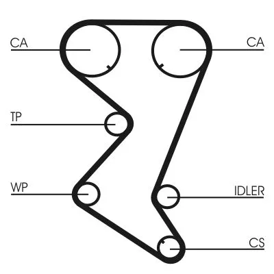 CONTINENTAL CTAM Water Pump & Timing Belt Kit (CT1110WP1)
