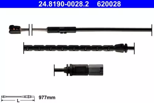 Warning Contact, brake pad wear