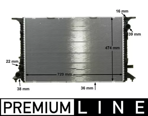 Radiator, engine cooling
