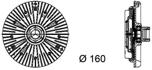 MAHLE Clutch, radiator fan (CFC93000P)