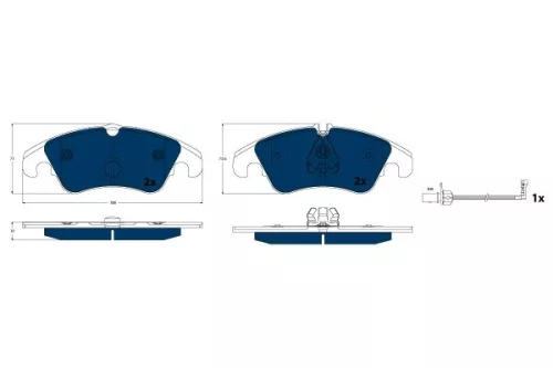 Brake Pad Set, disc brake