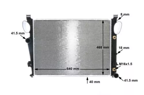MAHLE Radiator, engine cooling (CR302000S)