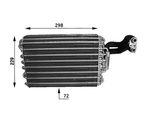 Evaporator, air conditioning