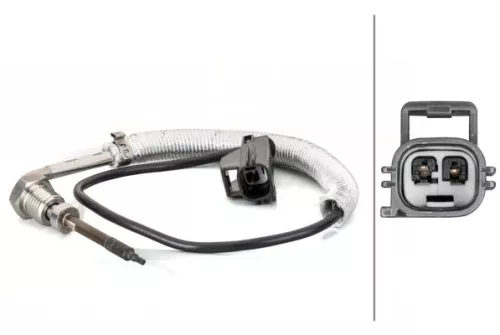 Sensor, exhaust gas temperature