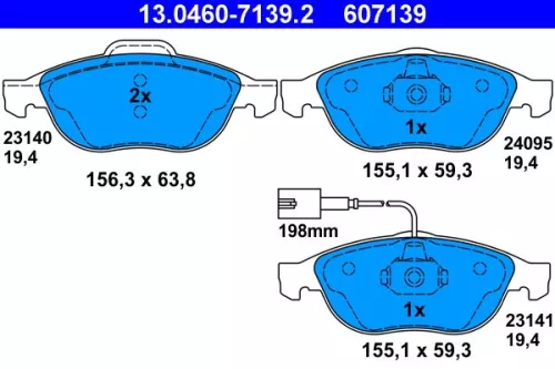 Brake Pad Set, disc brake