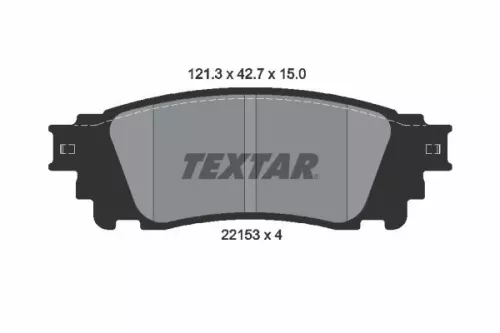 TEXTAR Brake Pad Set, disc brake (2215301)