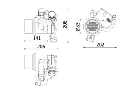 Cooler, exhaust gas recirculation