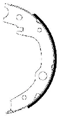 Brake Shoe Set, parking brake