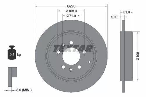 TEXTAR Brake Disc (92112000)