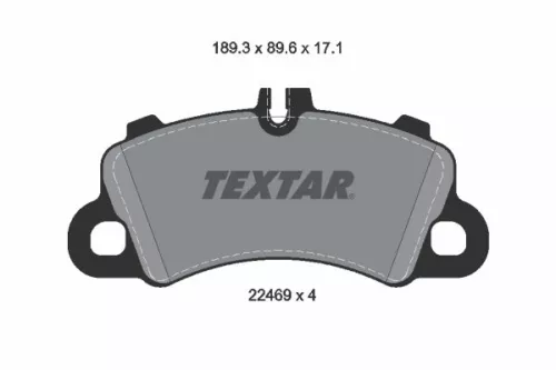 TEXTAR Brake Pad Set, disc brake (2246901)