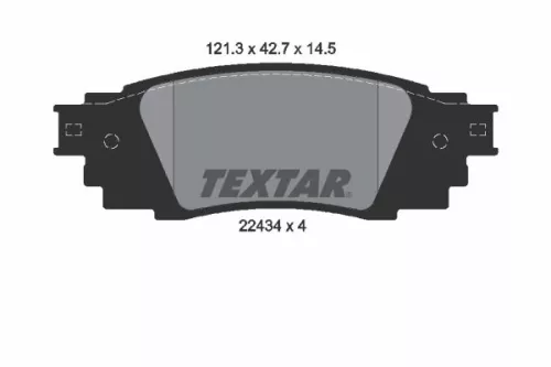 TEXTAR Brake Pad Set, disc brake (2243401)