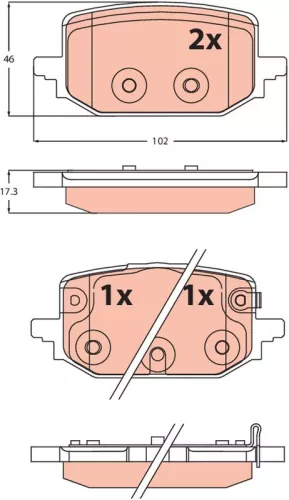 Brake Pad Set, disc brake