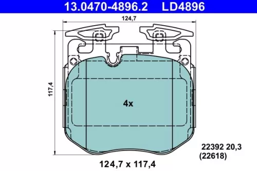 Brake Pad Set, disc brake