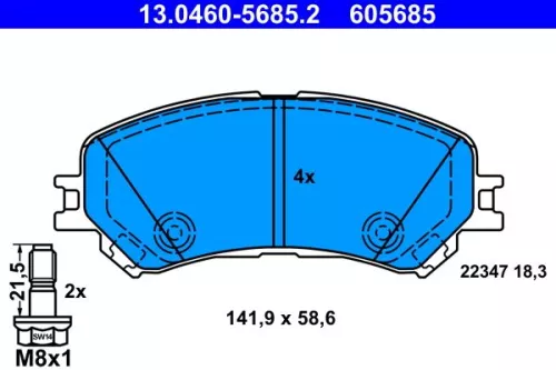Brake Pad Set, disc brake