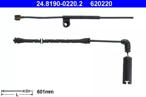 Warning Contact, brake pad wear