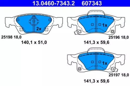 Brake Pad Set, disc brake