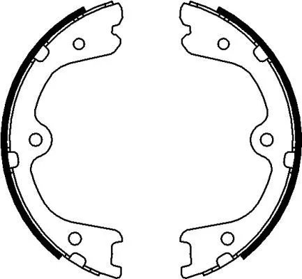 Brake Shoe Set, parking brake