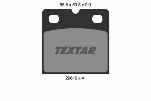 TEXTAR Brake Pad Set, disc parking brake (2061005)