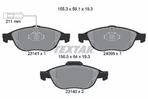 Brake Pad Set, disc brake