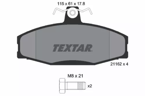 TEXTAR Brake Pad Set, disc brake (2166201)