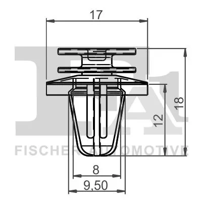 FA1 Clip, trim/protection strip (14-40018.10)
