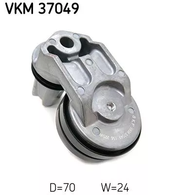 SKF Deflection/Guide Pulley, V-ribbed belt (VKM37049)