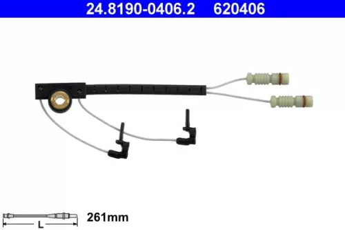 Warning Contact, brake pad wear