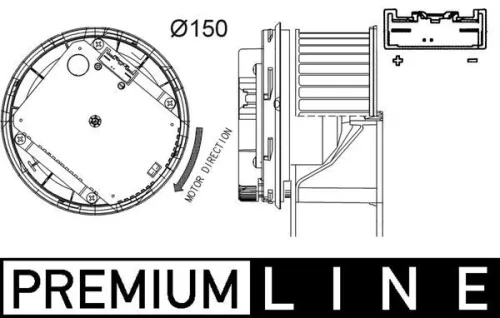 MAHLE Interior Blower (AB263000P)
