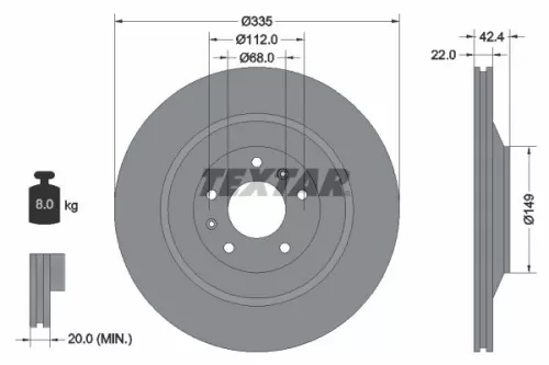 TEXTAR Brake Disc (92177005)