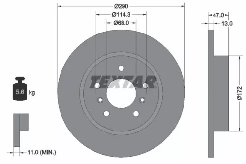TEXTAR Brake Disc (92274003)
