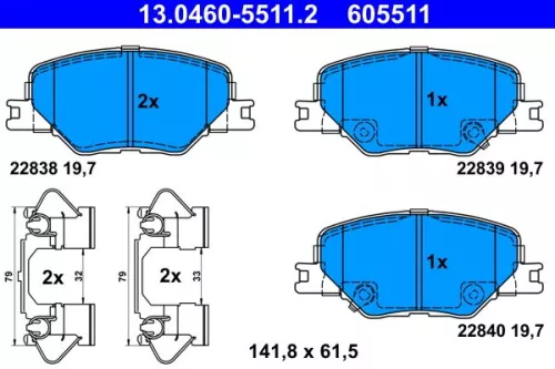 Brake Pad Set, disc brake