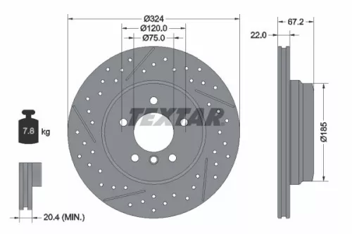 TEXTAR Brake Disc (92231203)