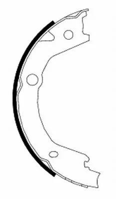Brake Shoe Set, parking brake