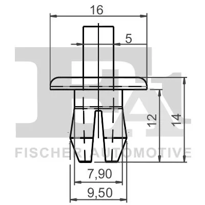 FA1 Clip, trim/protection strip (11-20009.10)