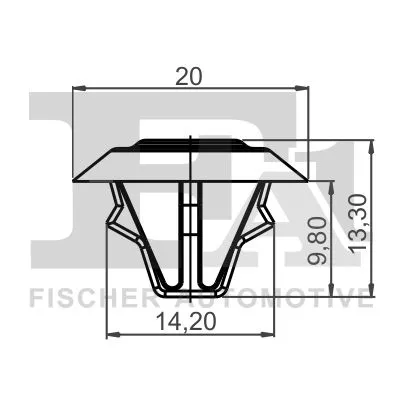 FA1 Clip, trim/protection strip (14-10005.10)