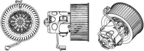 MAHLE Interior Blower (AB151000P)
