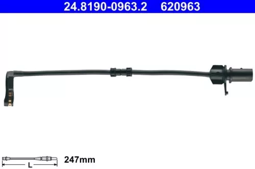 Warning Contact, brake pad wear