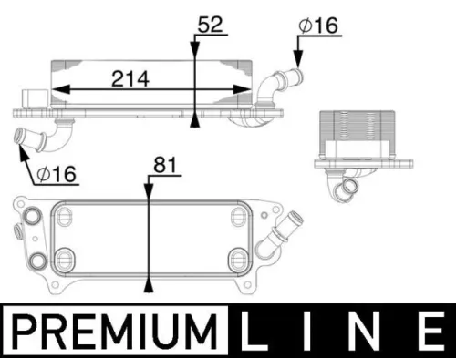 Oil Cooler, automatic transmission