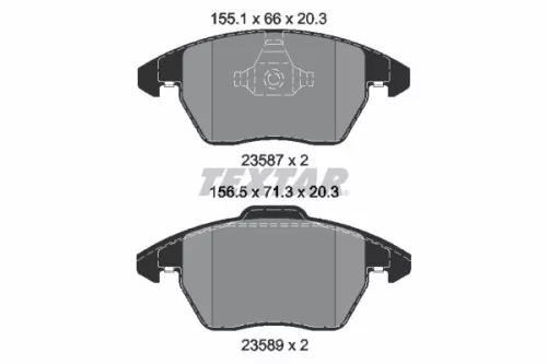 TEXTAR Brake Pad Set, disc brake (2358704)