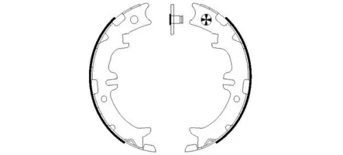 Brake Shoe Set, parking brake