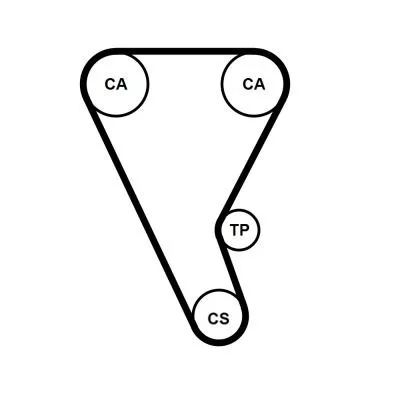 CONTINENTAL CTAM Timing Belt (CT1233)