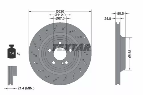 TEXTAR Brake Disc (92317505)